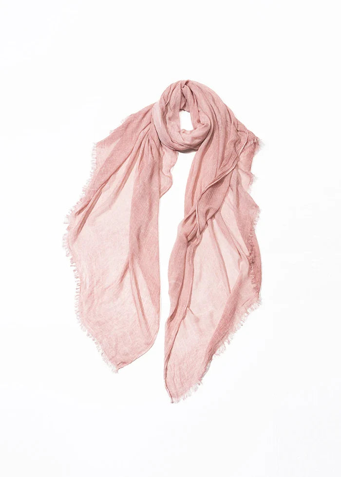 Sheer Cotton Long Scarf in Blush - Madison's Niche