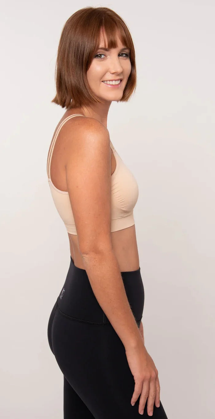 Sheer Strap Bralette in Nude - Madison's Niche