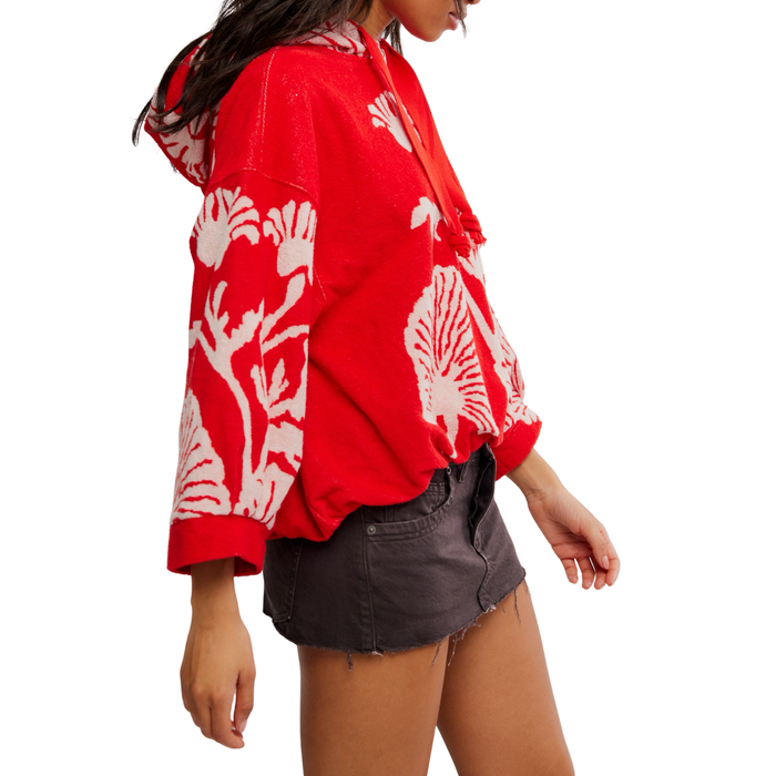 Shell Baby Hoodie in Red - Madison's Niche