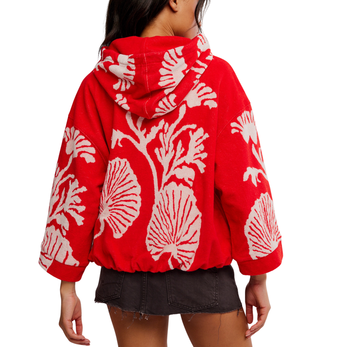 Shell Baby Hoodie in Red - Madison's Niche