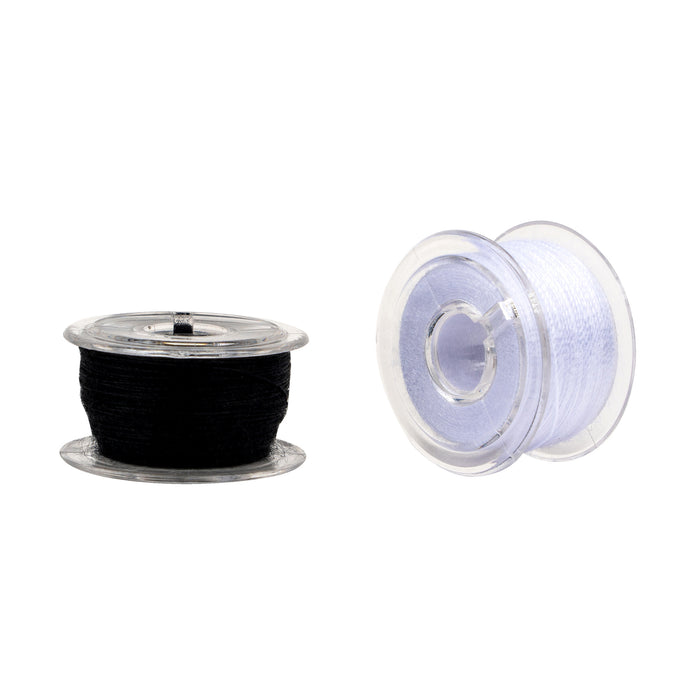 SINGER® Class 15 Threaded Bobbins with Storage Case 12- Pack Black & White