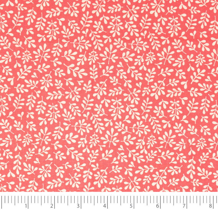 SINGER®  Fabric,  100% Cotton, 44 Inch Wide, Pink Leaves, Cut by the Yard