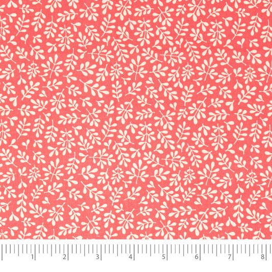 SINGER®  Fabric,  100% Cotton, 44 Inch Wide, Pink Leaves, Cut by the Yard