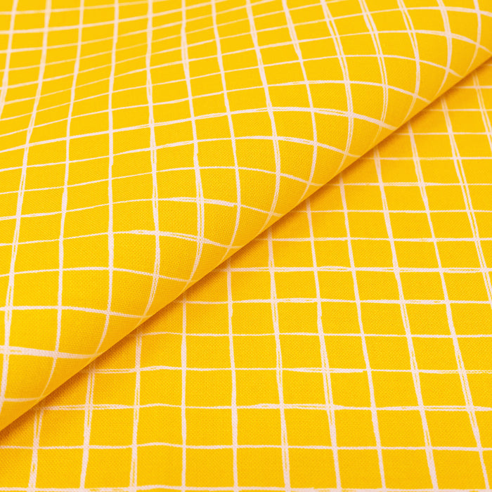 SINGER®  Fabric,  100% Cotton, 44 Inch Wide, Yellow Gingham, Cut by the Yard