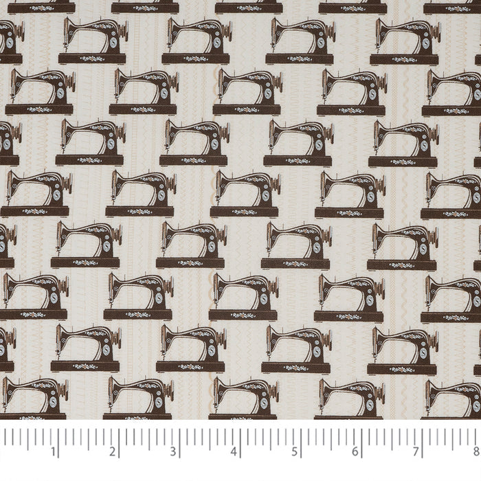 SINGER® Fabric, 100% Cotton, Singer Sewing Machines, Cut by the Yard