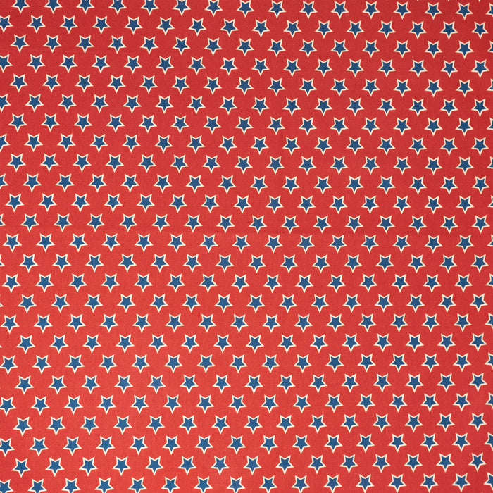 SINGER® Fabric, 100% Cotton, True Red & Blue Stars, Cut by the Yard
