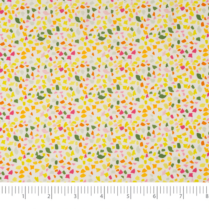 SINGER® Fabric, 100% Cotton, Yellowparty Confetti, Cut by the Yard