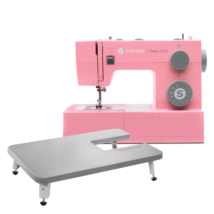 SINGER® Heavy Duty 4411 Pink Sewing Machine & Extension Table Bundle