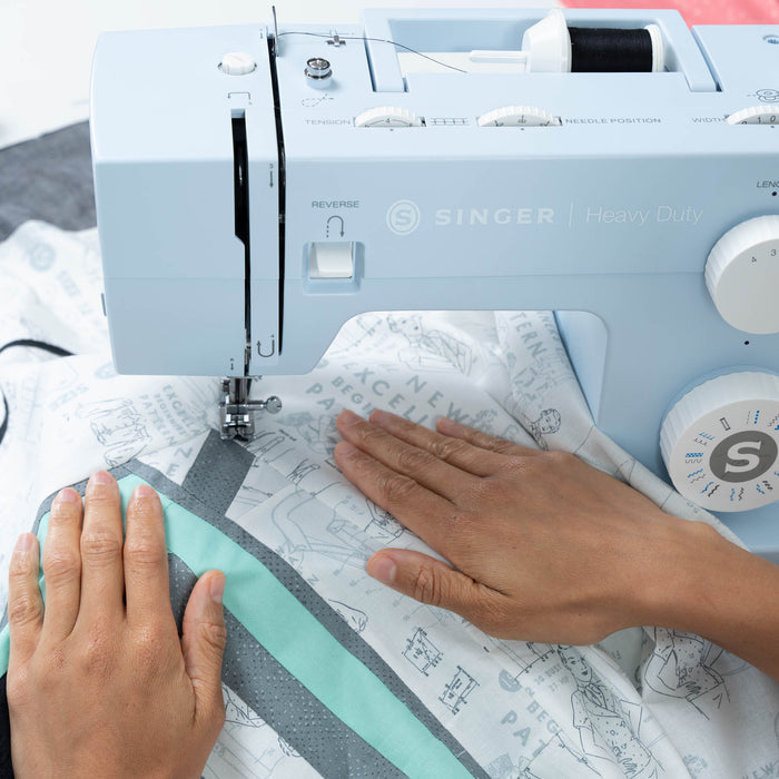SINGER® Heavy Duty 4423 Meltwater Blue Sewing Machine & Extension Table Bundle
