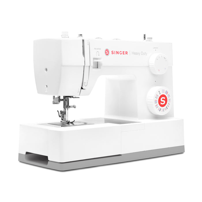SINGER® Heavy Duty 4452 White Sewing Machine & Extension Table Bundle