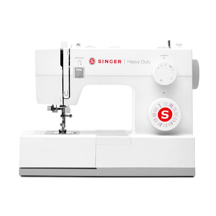 SINGER® Heavy Duty 4452 White Sewing Machine & Hard Case Bundle