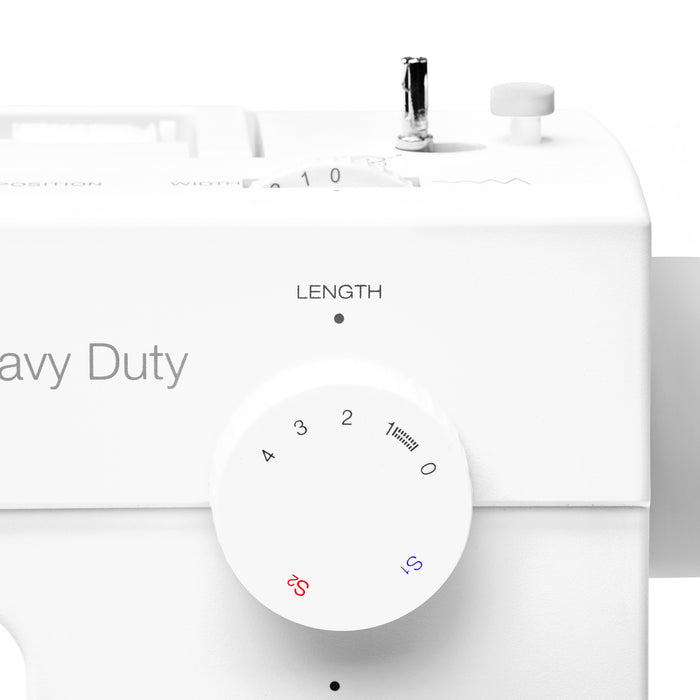 SINGER® Heavy Duty 4452 White Sewing Machine & Hard Case Bundle
