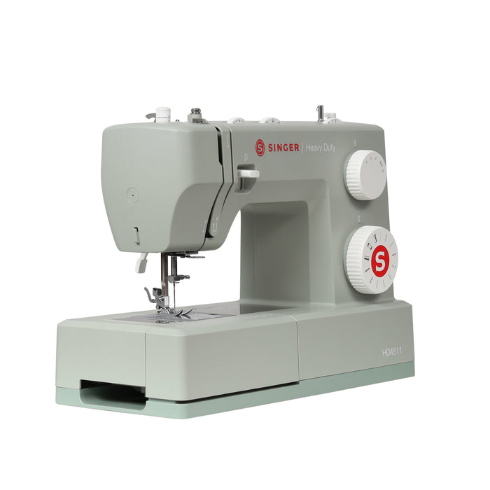 SINGER® Heavy Duty 4511™ Sage Sewing Machine & Hard Case Bundle