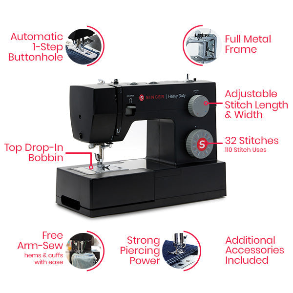 SINGER® Heavy Duty 8832 Black Sewing Machine
