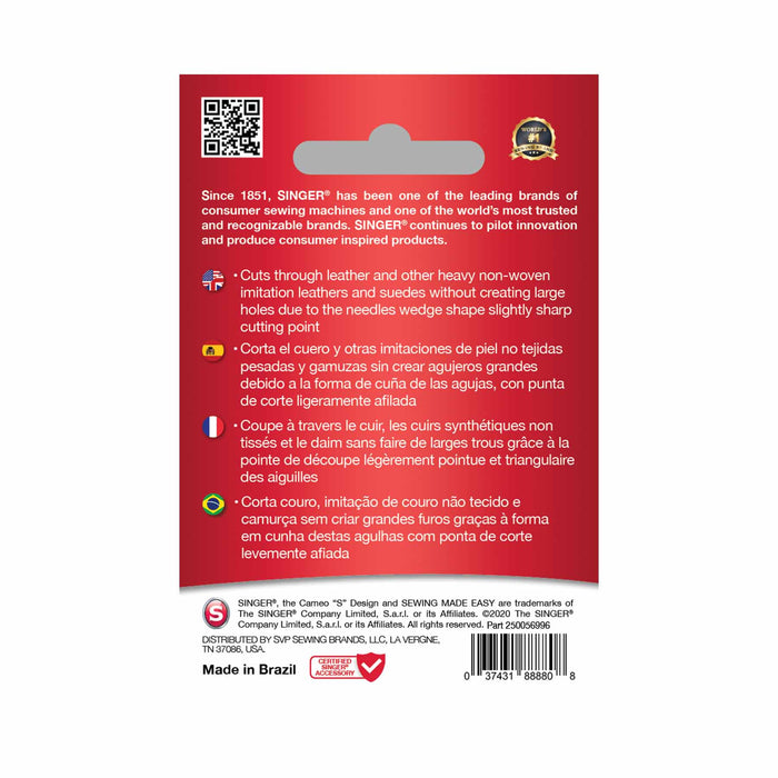 SINGER® Leather Needles 100/16 5-Pack -- Product Image