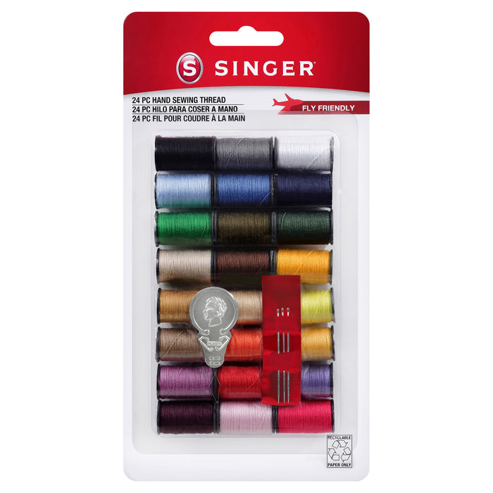 SINGER® Multi-Colored Polyester Thread Spools 24-Pack