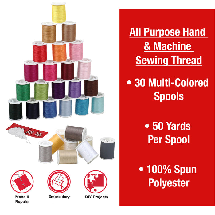 SINGER® Polyester Sewing Thread Set 30-Pack