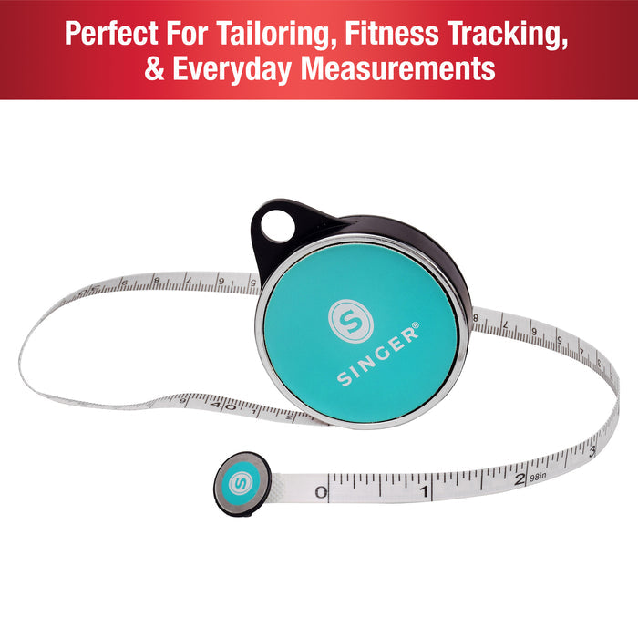 SINGER® ProSeries™ 96 inch Leatherette Retractable Pocket Tape Measure