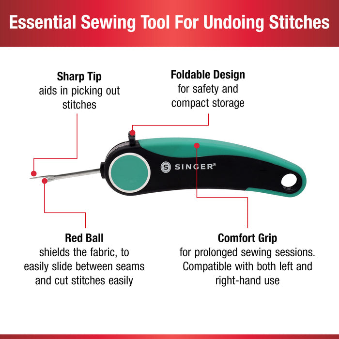 SINGER® ProSeries™ Folding Seam Ripper with Comfort Grip