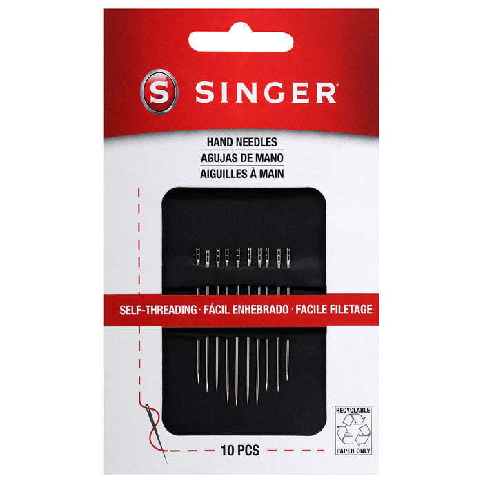 SINGER® Self-Threading Hand Needles 10-Pack