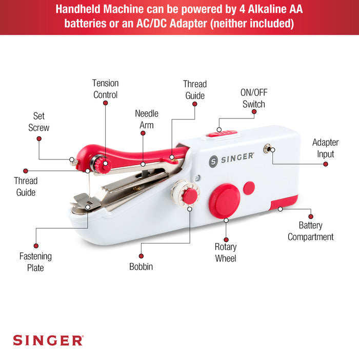 SINGER® Stitch Sew Quick™ - (Single Thread) Hand Held Mending Machine