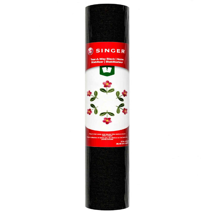 SINGER® Tear-A-Way Black Stabilizer 12 inch x 5 yards -- Product Image