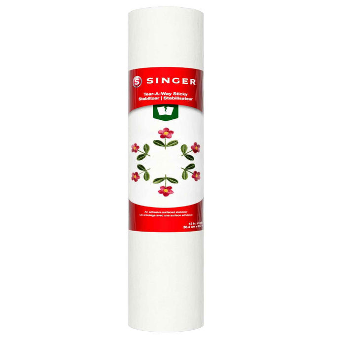 SINGER® Tear-A-Way Sticky Stabilizer 12 inch x 5 yards -- Product Image