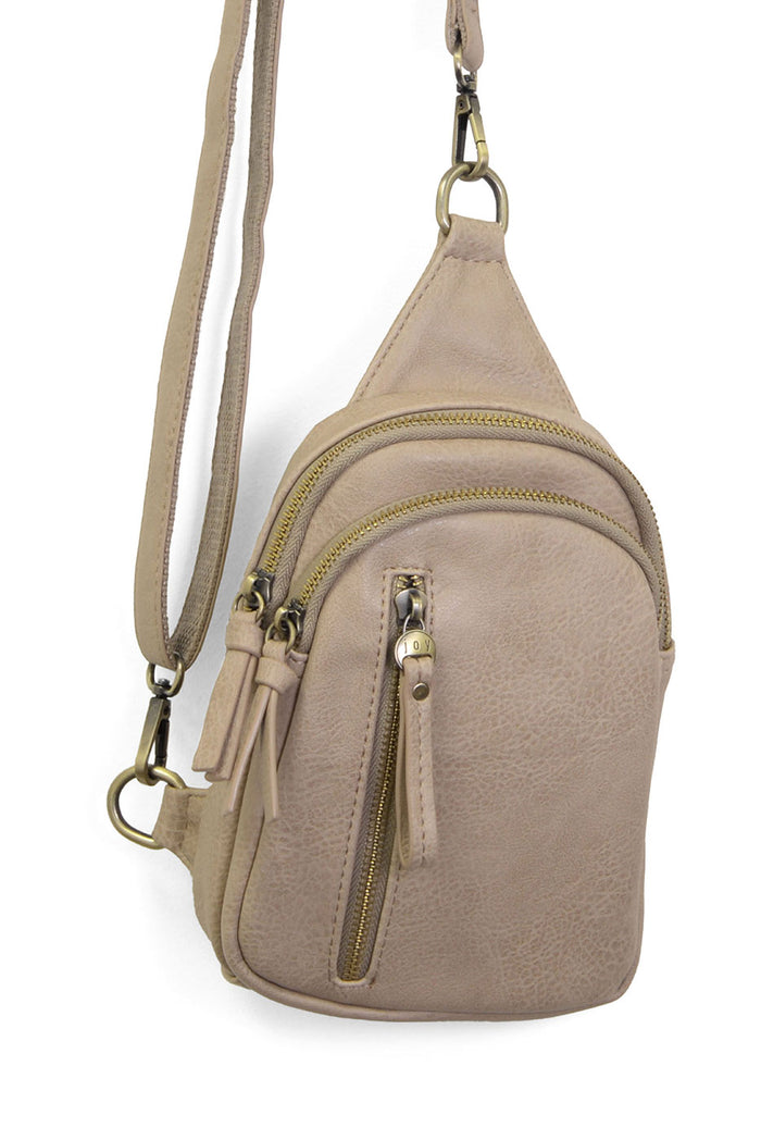 Skyler Sling Bag in Parchment - Madison's Niche