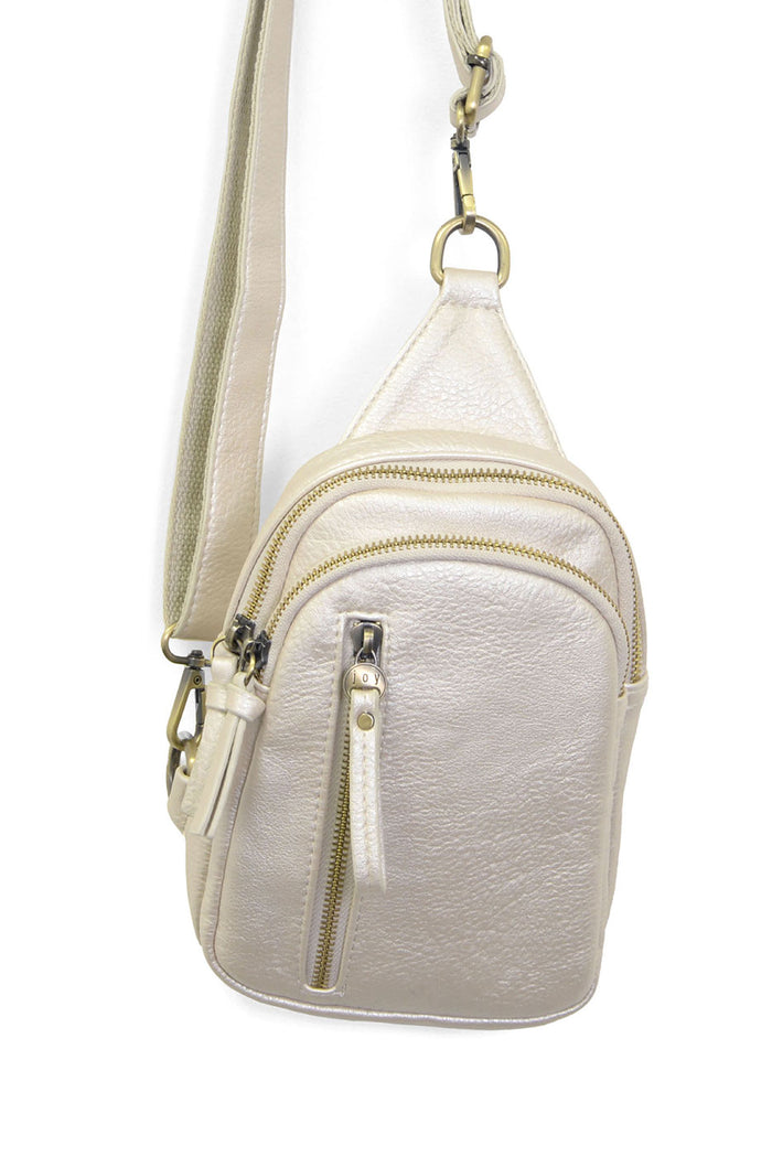 Skyler Sling Bag in Pearl - Madison's Niche