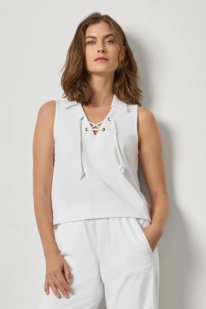 Sleeveless Collared Top - Madison's Niche