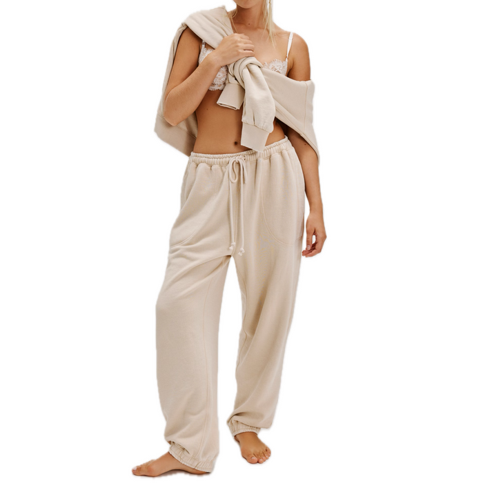 Slow It Down Joggers in Morning Oat - Madison's Niche