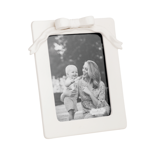Small Bow Ceramic Frame - Madison's Niche