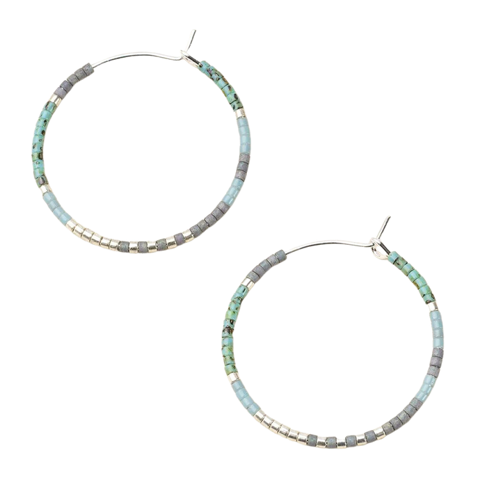 Small Chromacolor Hoops in Turquoise - Madison's Niche