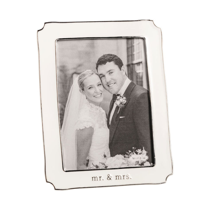 Small Mr. & Mrs. Enamel Frame - Madison's Niche