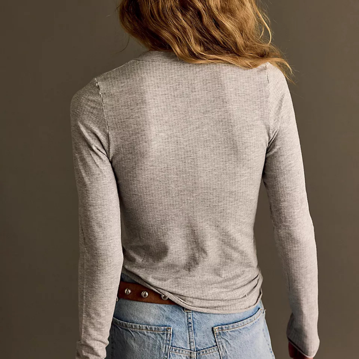 So Soft Seamless Long Sleeve in Grey