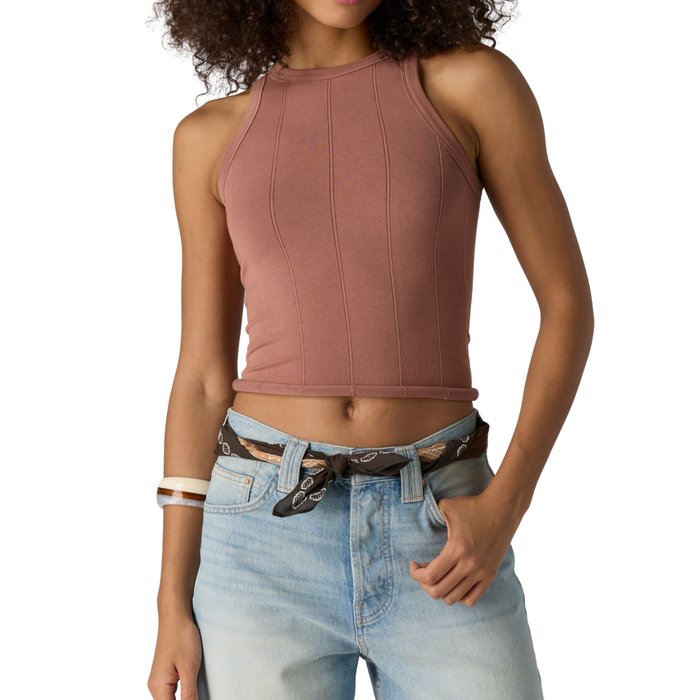 So Soft Seamless Modal Tank in Cedar Wood - Madison's Niche