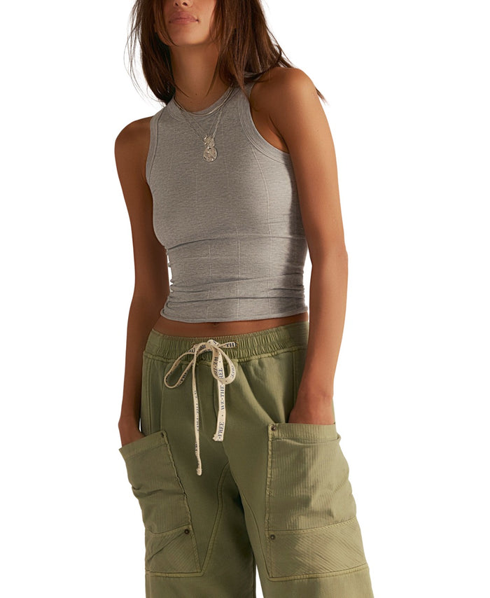 So Soft Seamless Modal Tank in Heather Grey - Madison's Niche