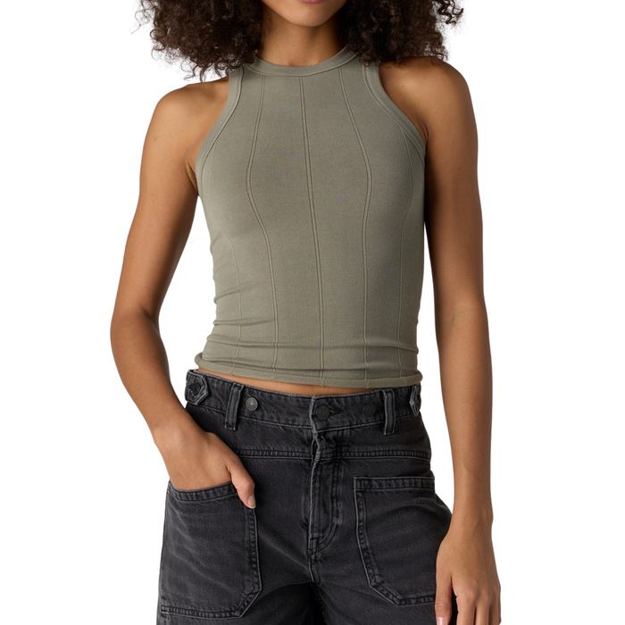 So Soft Seamless Modal Tank in Laurel - Madison's Niche