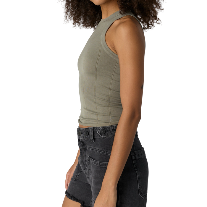 So Soft Seamless Modal Tank in Laurel - Madison's Niche