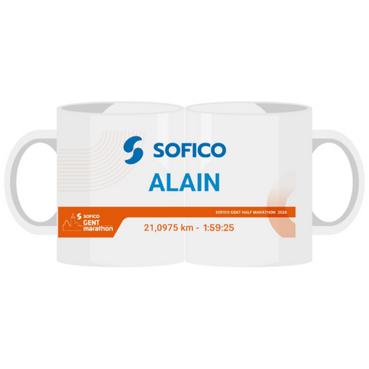 Sofico Gent Marathon - Mug finisher half marathon