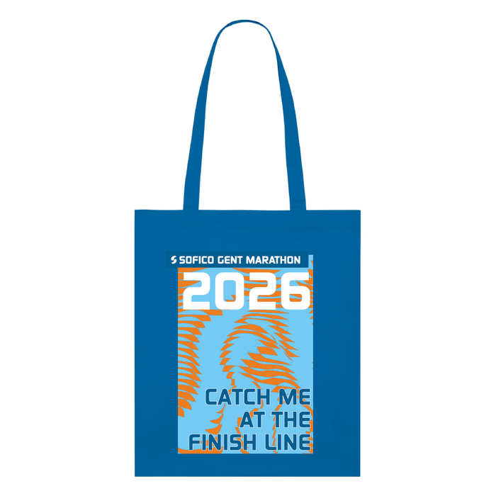 Sofico Gent Marathon - Totebag 'Catch me' - blue