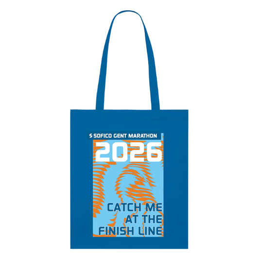Sofico Gent Marathon - Totebag 'Catch me' - blue