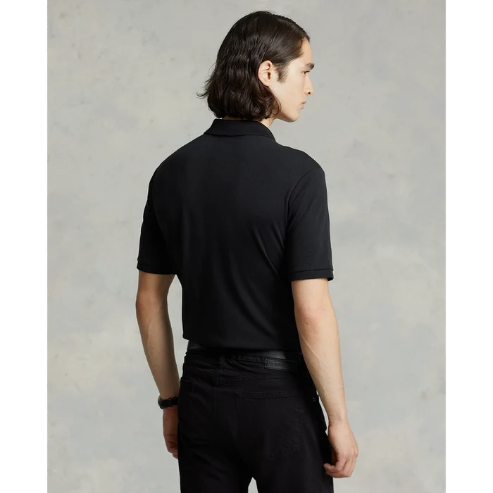 Soft Cotton Polo Shirt in Black - Madison's Niche