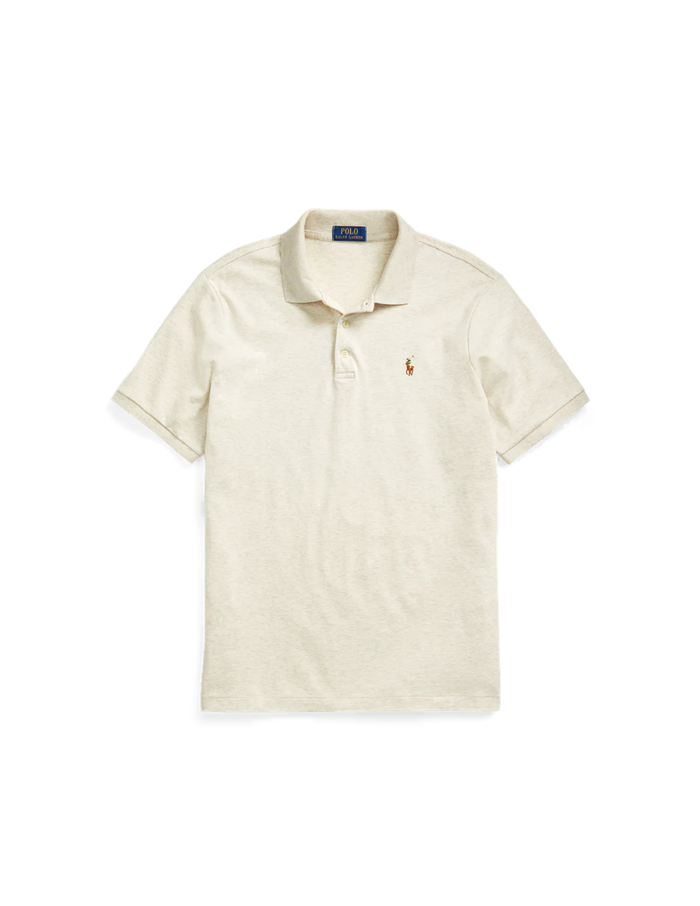 Soft Cotton Polo Shirt in State Heather - Madison's Niche