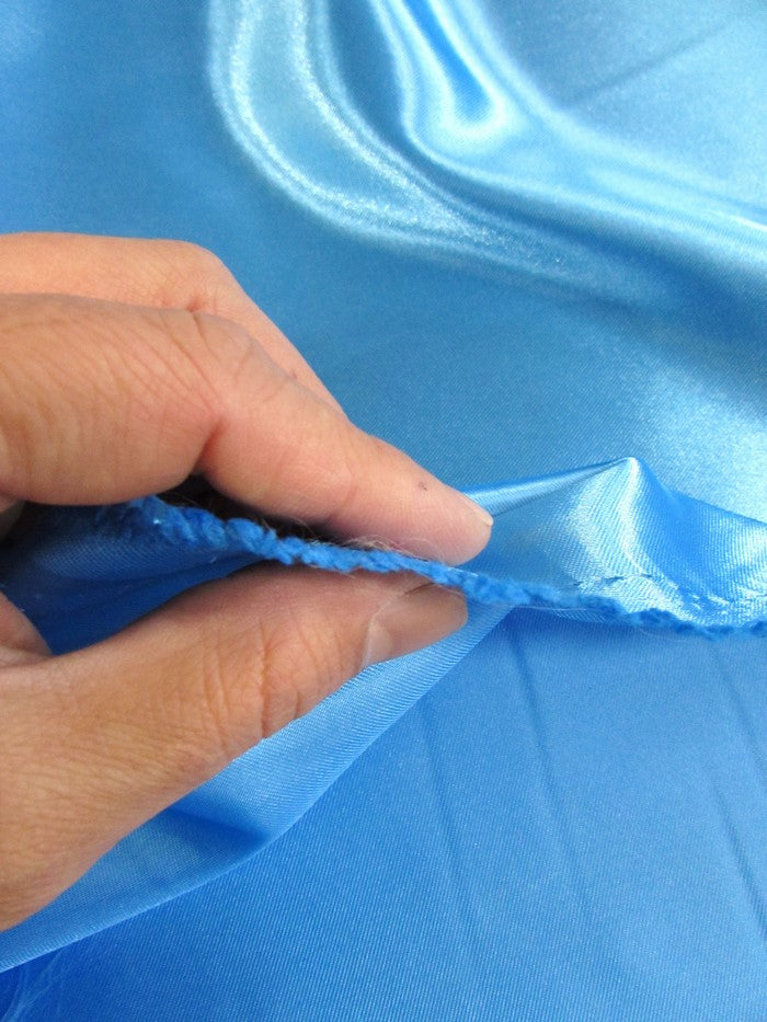 Solid Medium Weight Shiny Satin Fabric / Lime