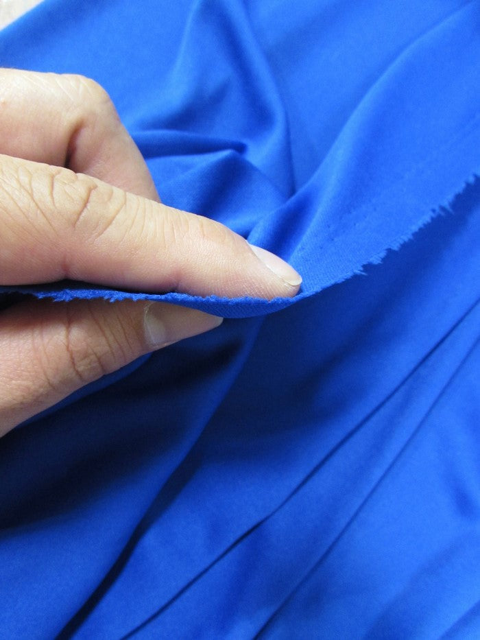 Solid Polyester Interlock Knit Fabric  / Royal Blue / Sold By The Yard