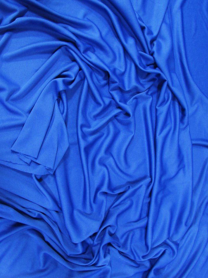 Solid Polyester Interlock Knit Fabric  / White / Sold By The Yard
