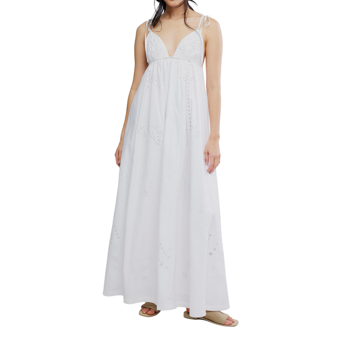 Sorrento Stroll Maxi in White - Madison's Niche