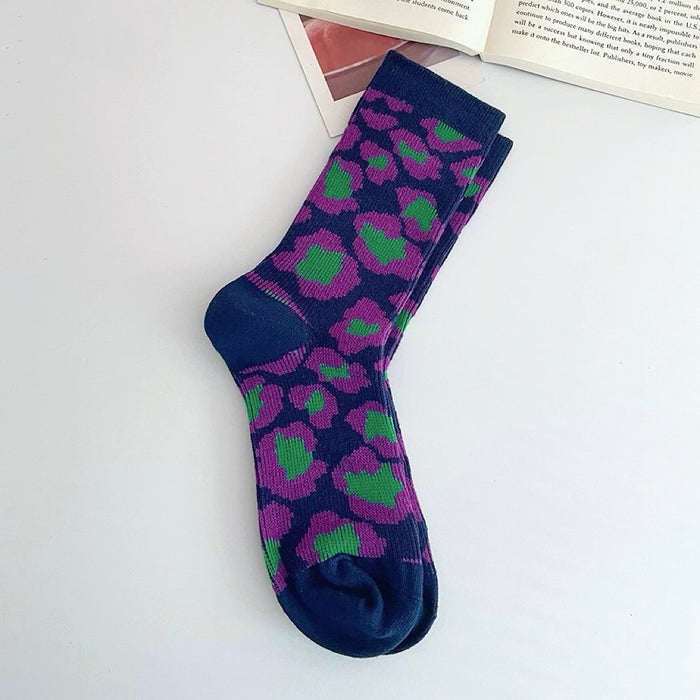 Close-up of Southern Flower Socks in lilac, easy to pack for travel and errands.