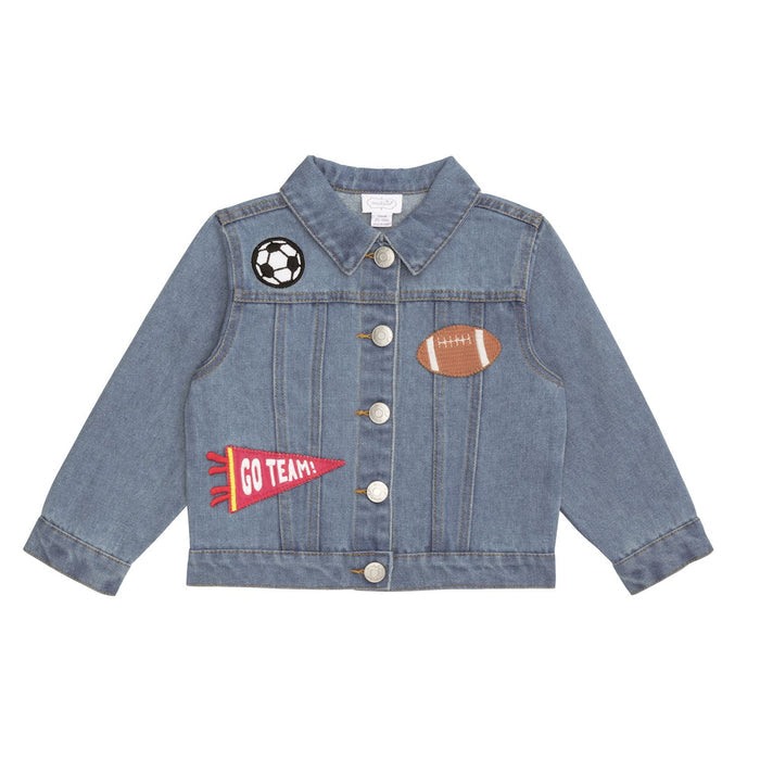 Sports Denim Patch Jacket - Madison's Niche